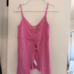 Michael Stars Pink Spaghetti Strap Camisole